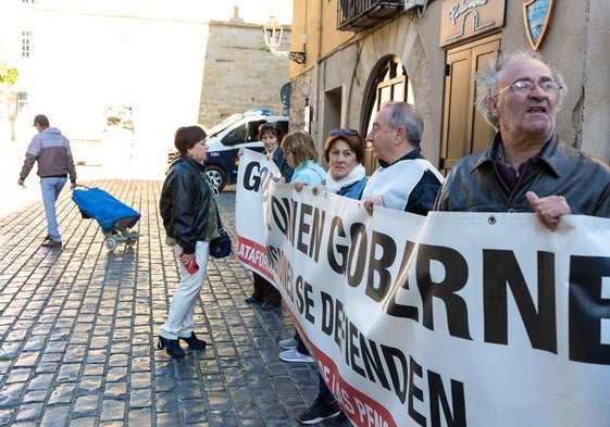 Protesta en defensa de las pensiones públicas, en una imagen de archivo.