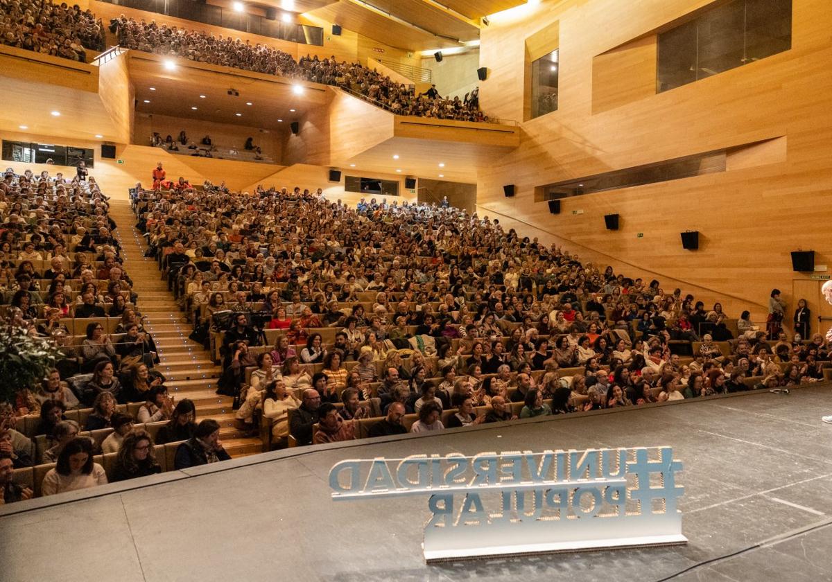 El auditorio de Riojafórum acoge el Foro de Espiritualidad.