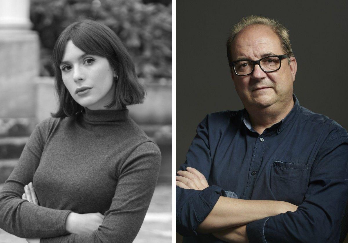 Los autores Nagore Suárez y Pedro Ugarte.