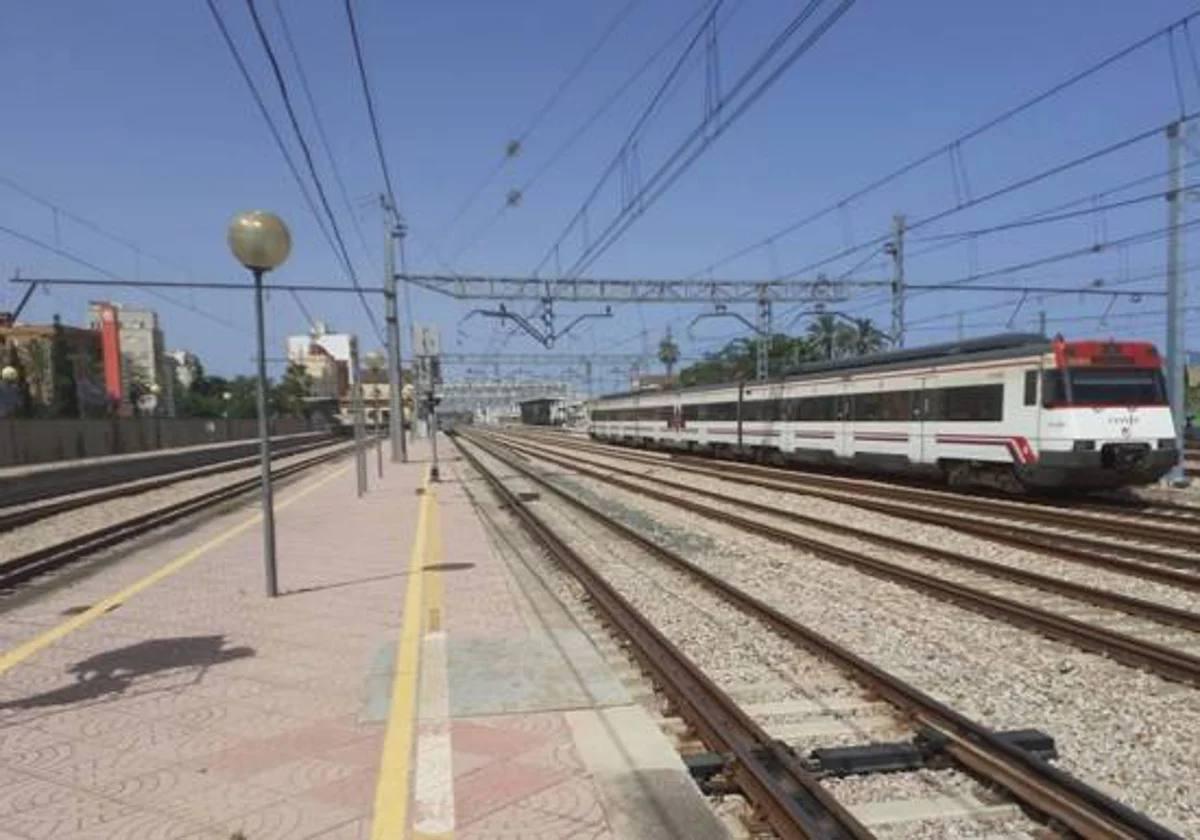 La estación de Sagunto.