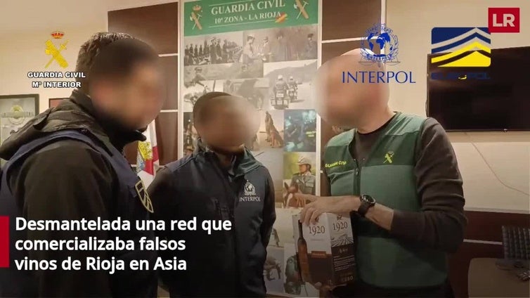 Desmantelada una red que comercializaba falsos vinos de Rioja en Asia