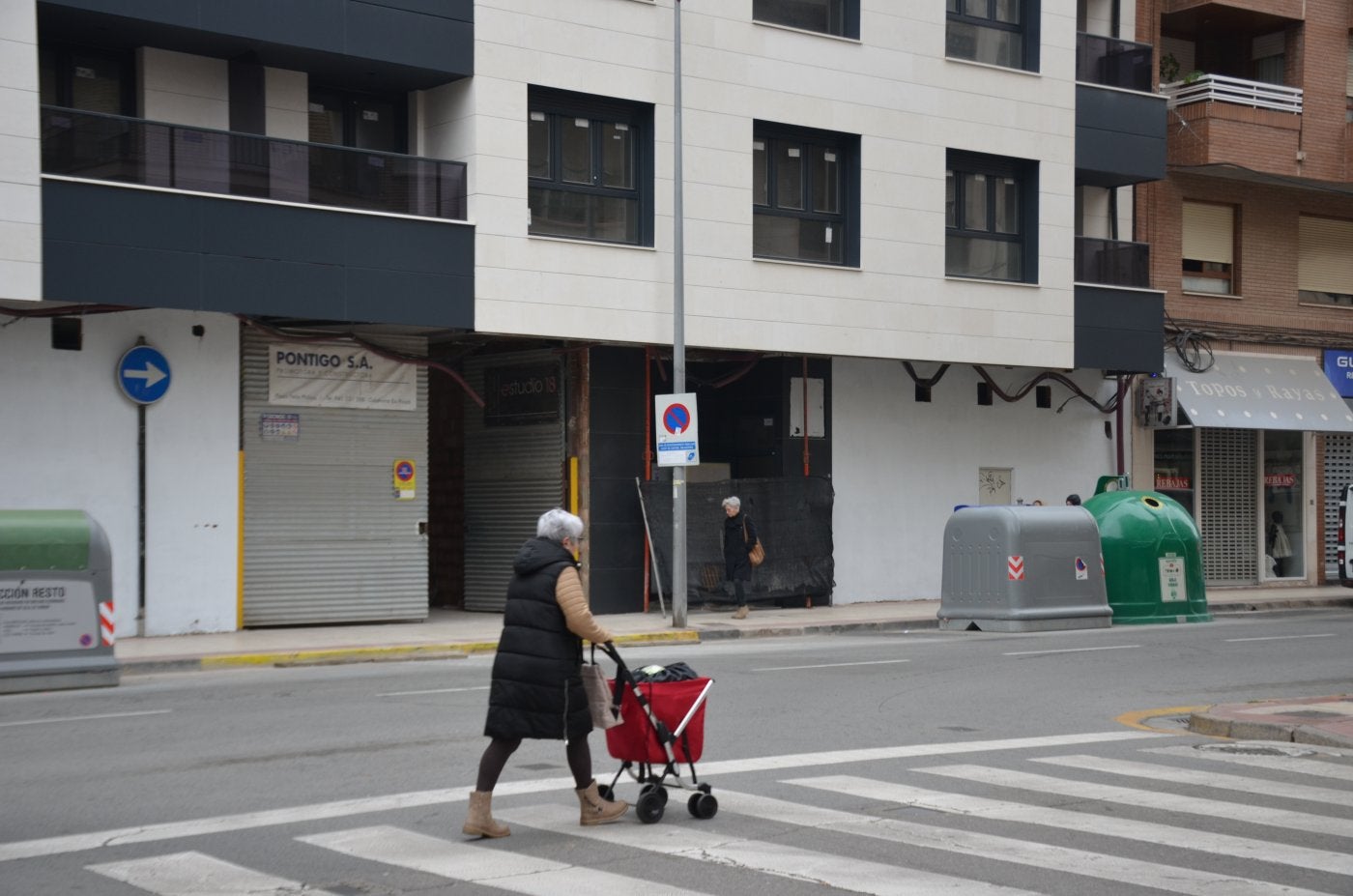 Locales en General Gallarza 11 y 13 donde Eroski tiene previsto abrir su nuevo supermercado en Calahorra.