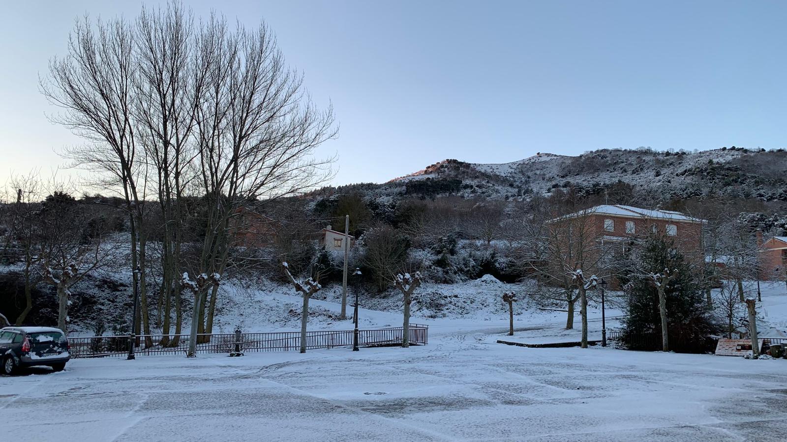 Nieve en Las Ruedas de Ocón.