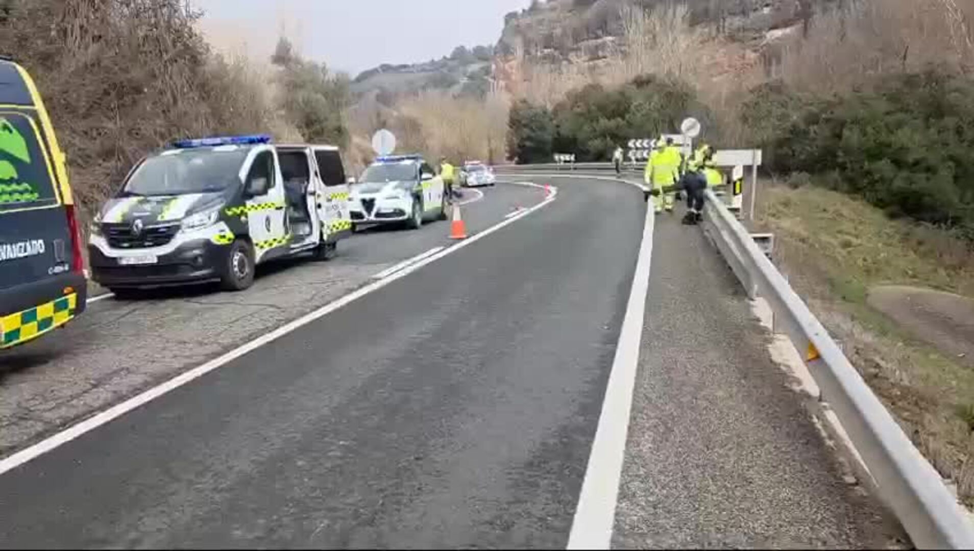 Fallece un hombre en un accidente con su moto en la N-111