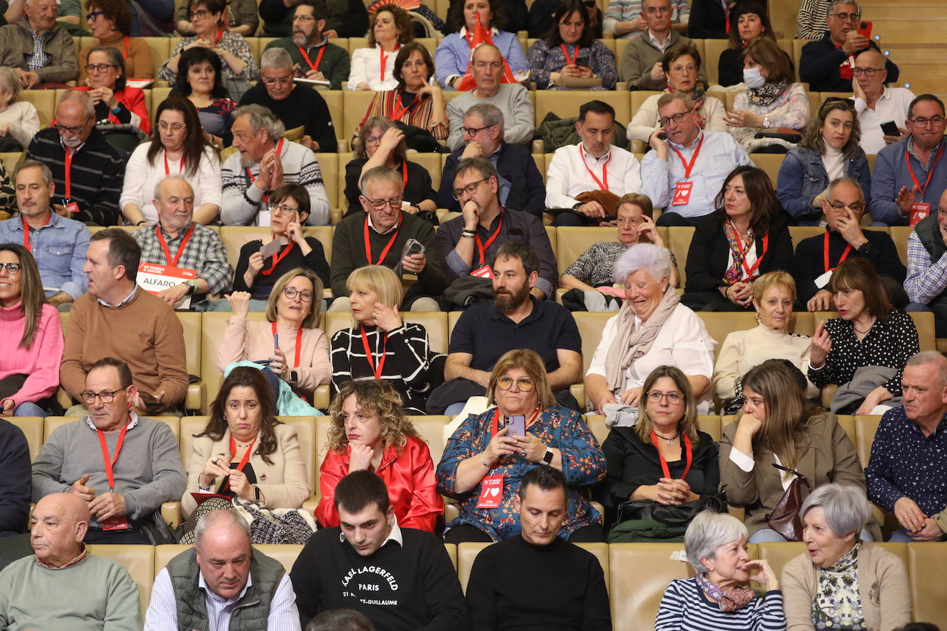 La intervención de Pedro Sánchez en el Congreso Regional del PSOE riojano, en imágenes