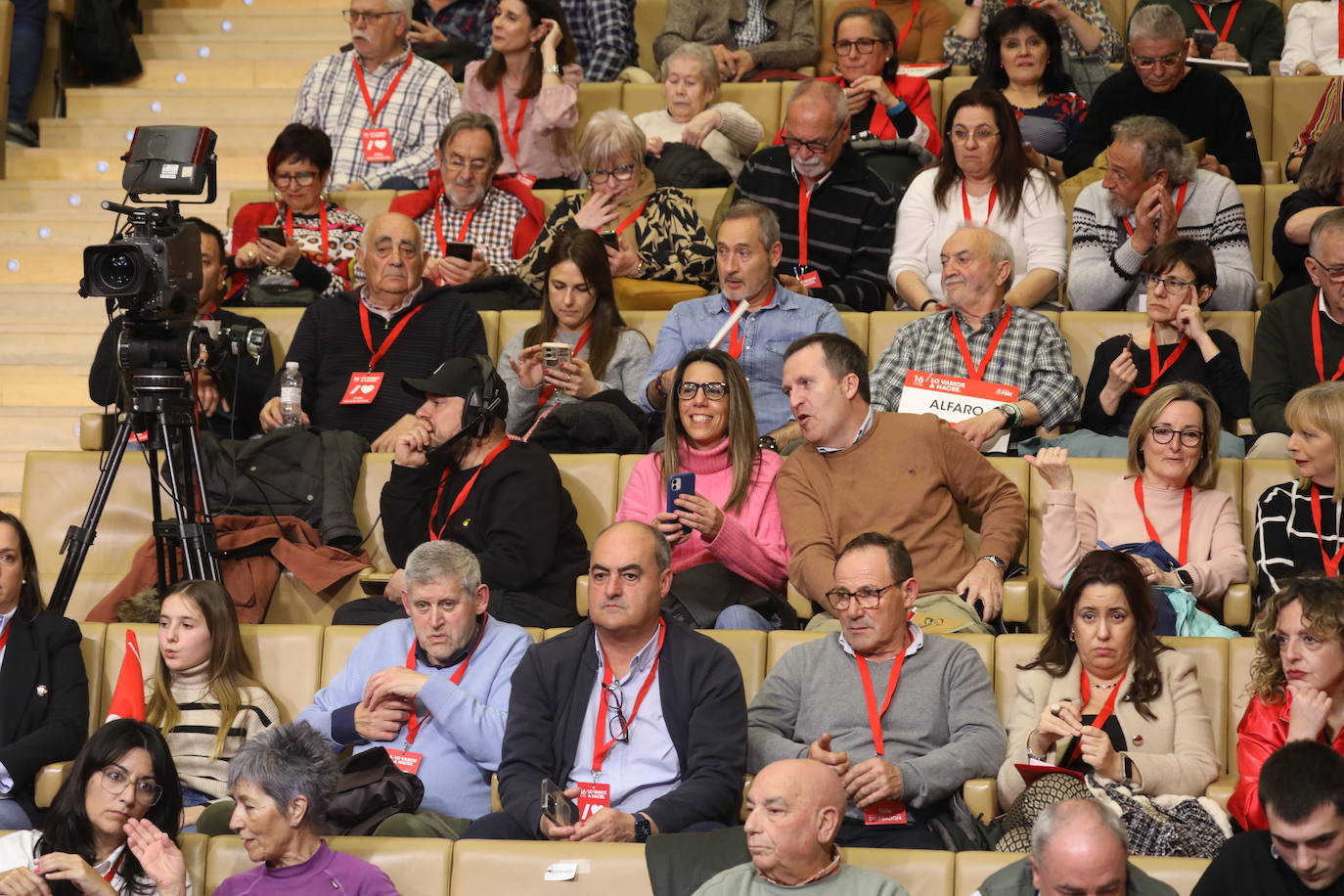 La intervención de Pedro Sánchez en el Congreso Regional del PSOE riojano, en imágenes