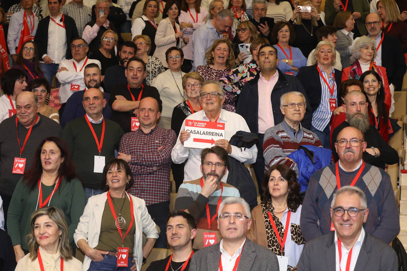 La intervención de Pedro Sánchez en el Congreso Regional del PSOE riojano, en imágenes