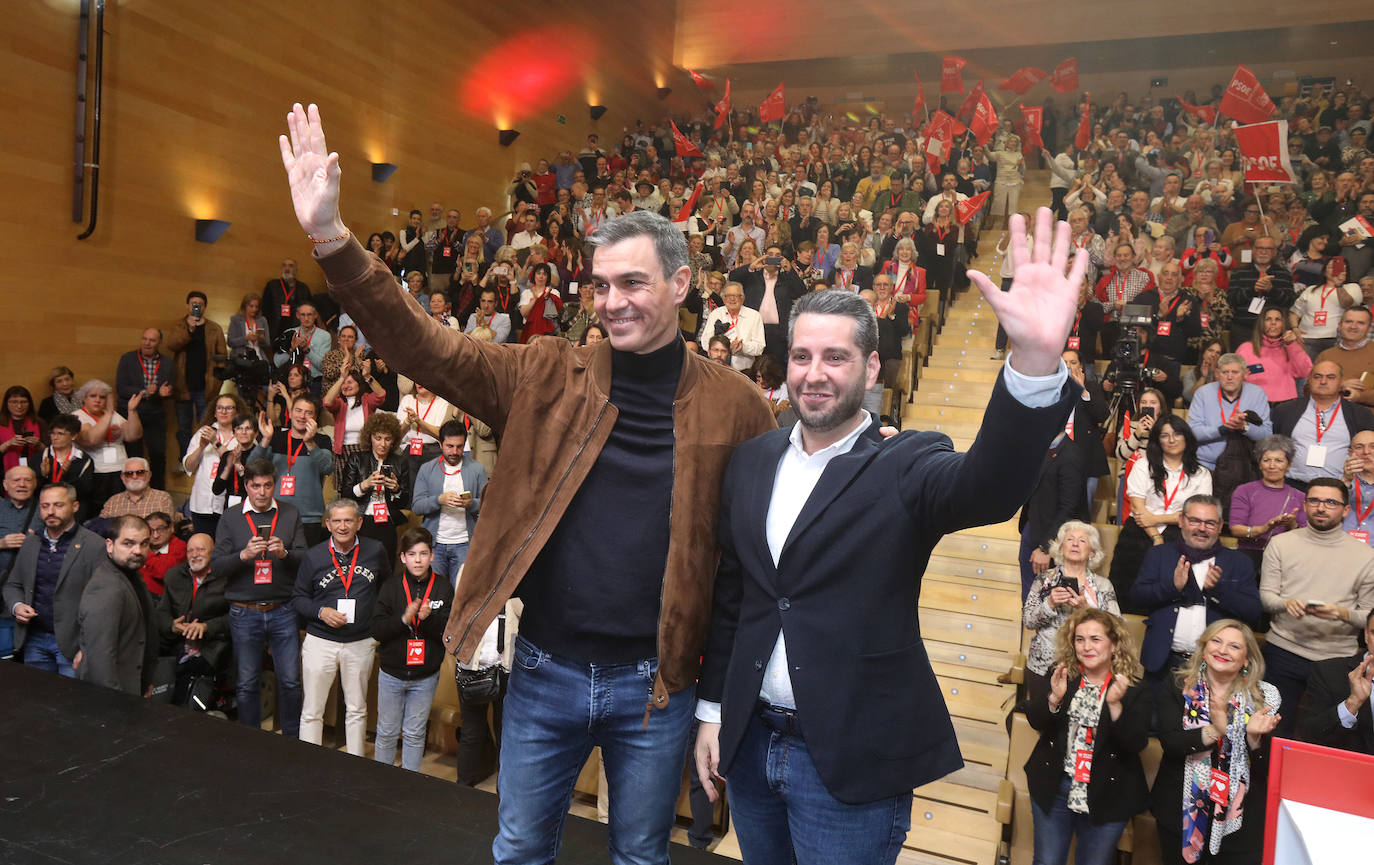La intervención de Pedro Sánchez en el Congreso Regional del PSOE riojano, en imágenes