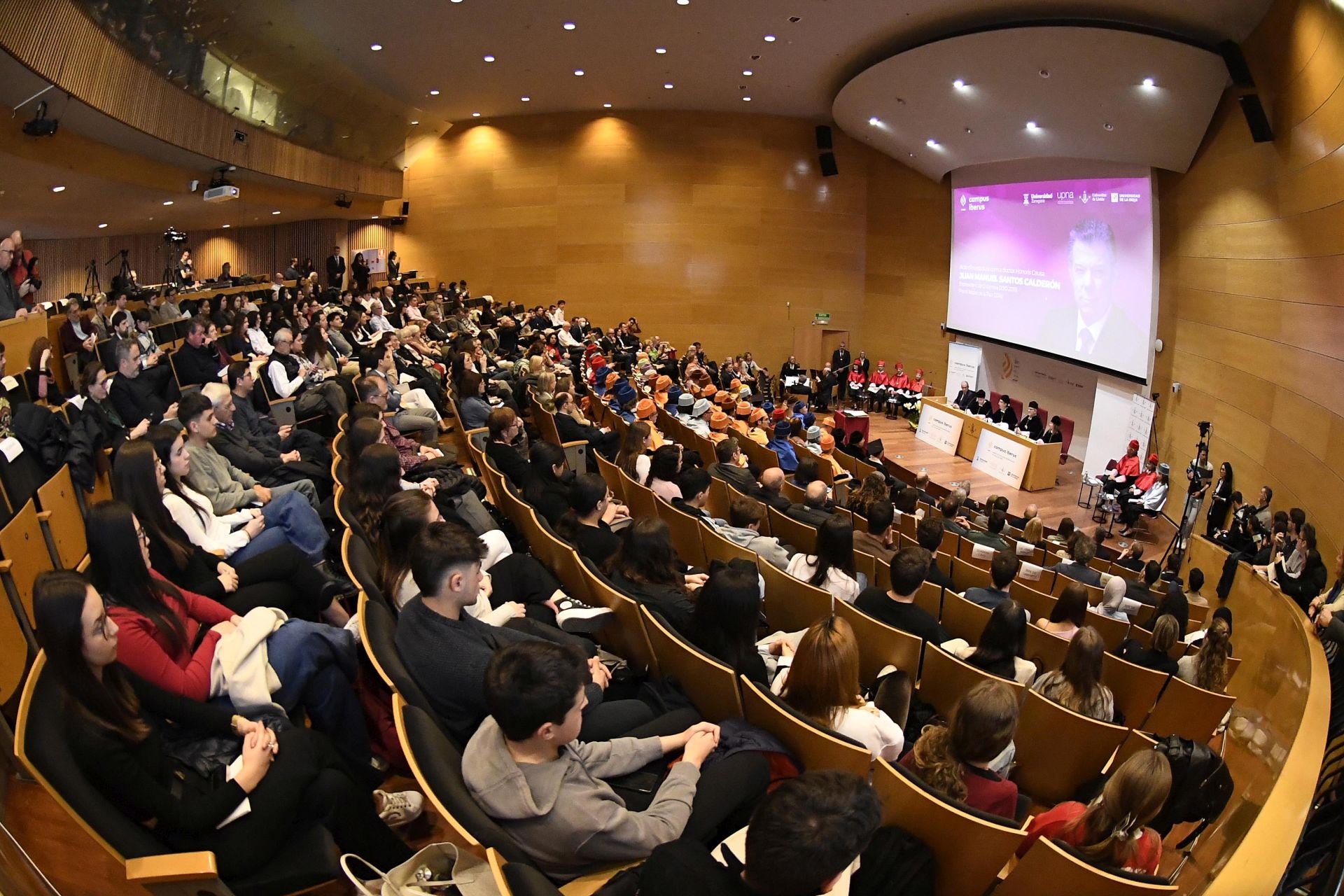 Juan Manuel Santos, investido primer doctor &#039;honoris causa&#039; conjunto de Campus Iberus
