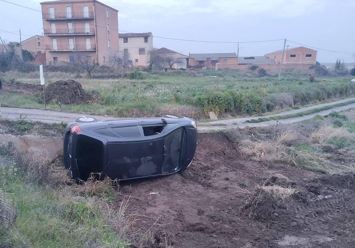 Estado en el que ha quedado el vehículo tras el accidente.