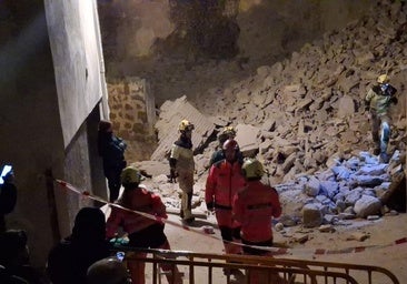 Vídeo | Así está Viguera tras el derrumbe de la torre de la iglesia