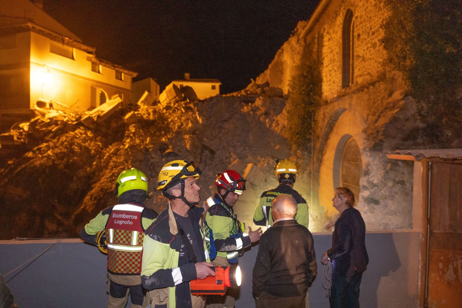 Viguera lamenta la caída de la torre de su iglesia