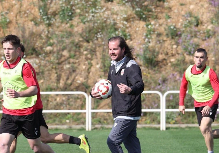 Yayo Urzay, en su primer entrenamiento.