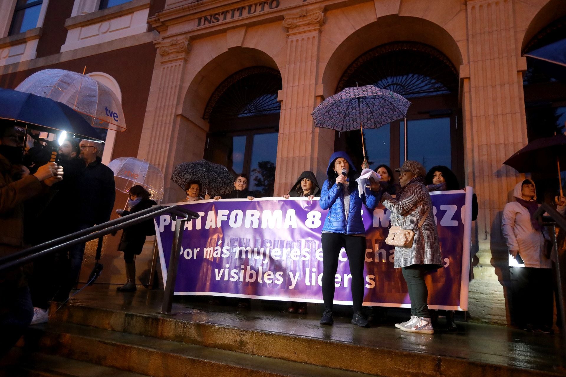 Las imágenes de la celebración del 8M en Logroño