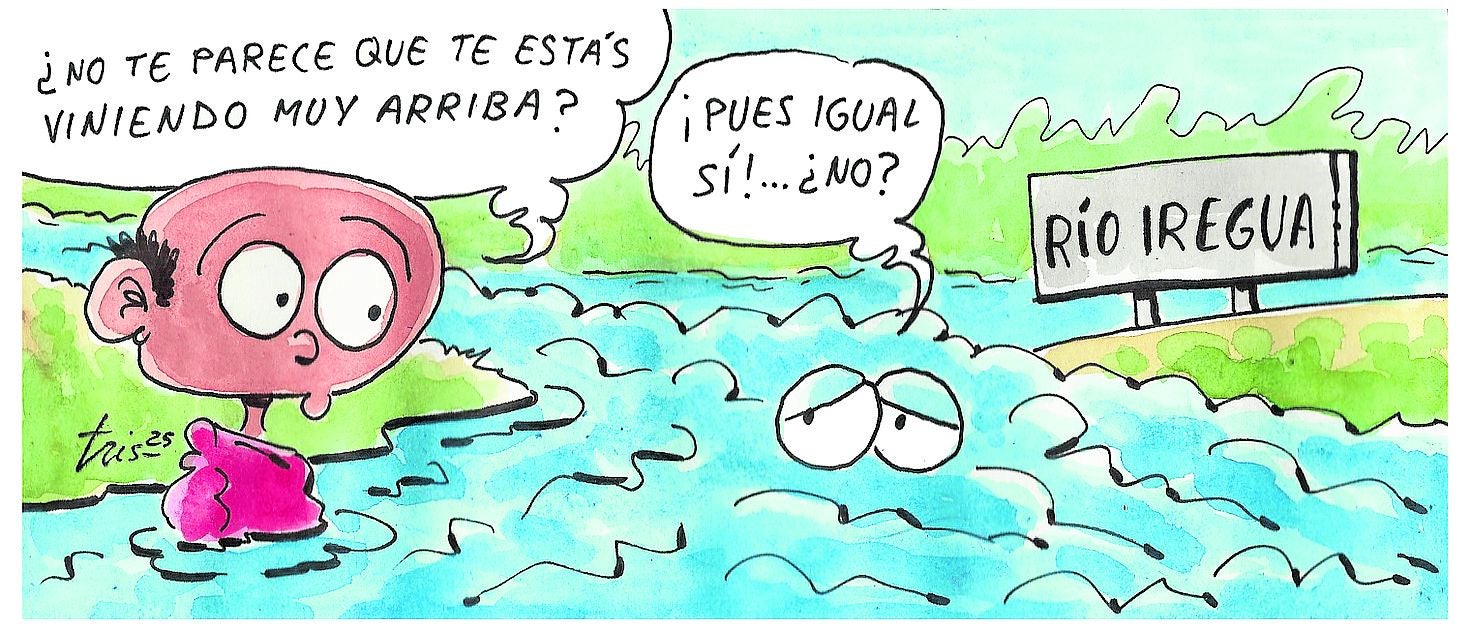 La crecida de los ríos riojanos, según Tris