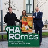 Miguel Caño, Guadalupe Fernández y David Martín durante la presentación del mercado.