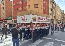Ensayo solidario de La Flagelación, durante el pasado año.