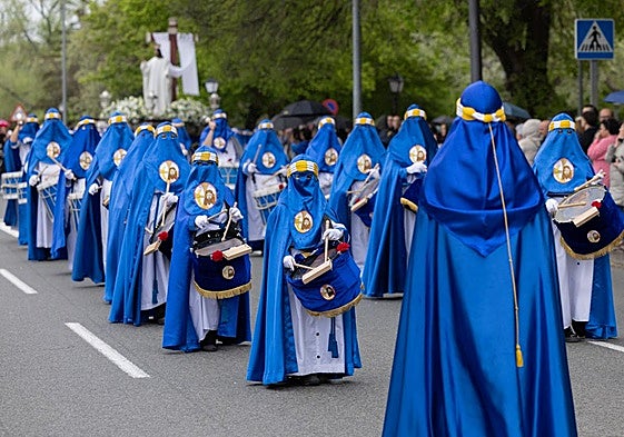 Las imágenes de la procesión de Cristo Resucitado, en Logroño