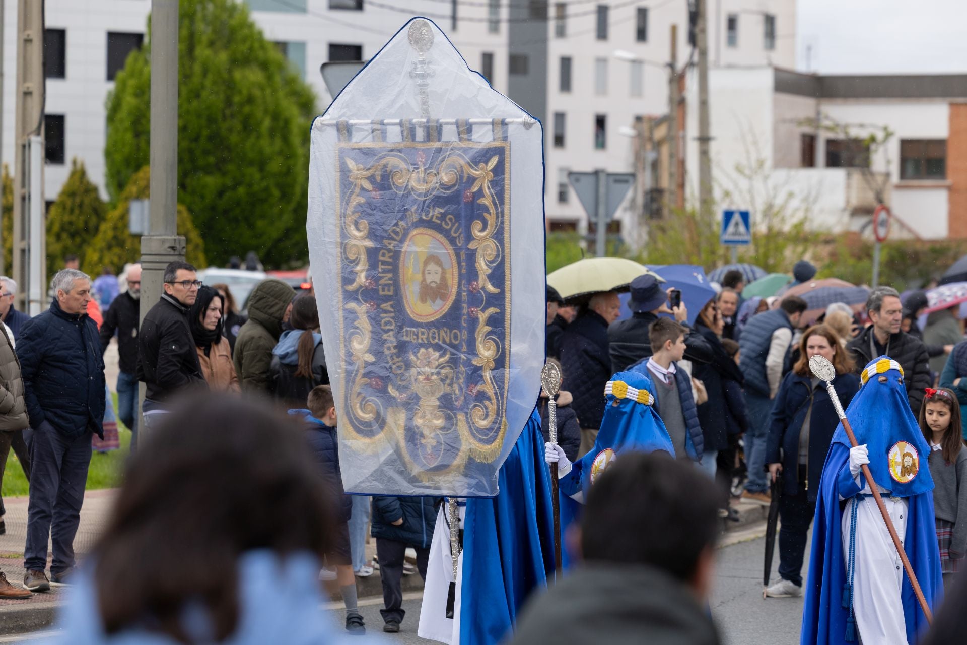 Las imágenes de la procesión de Cristo Resucitado, en Logroño