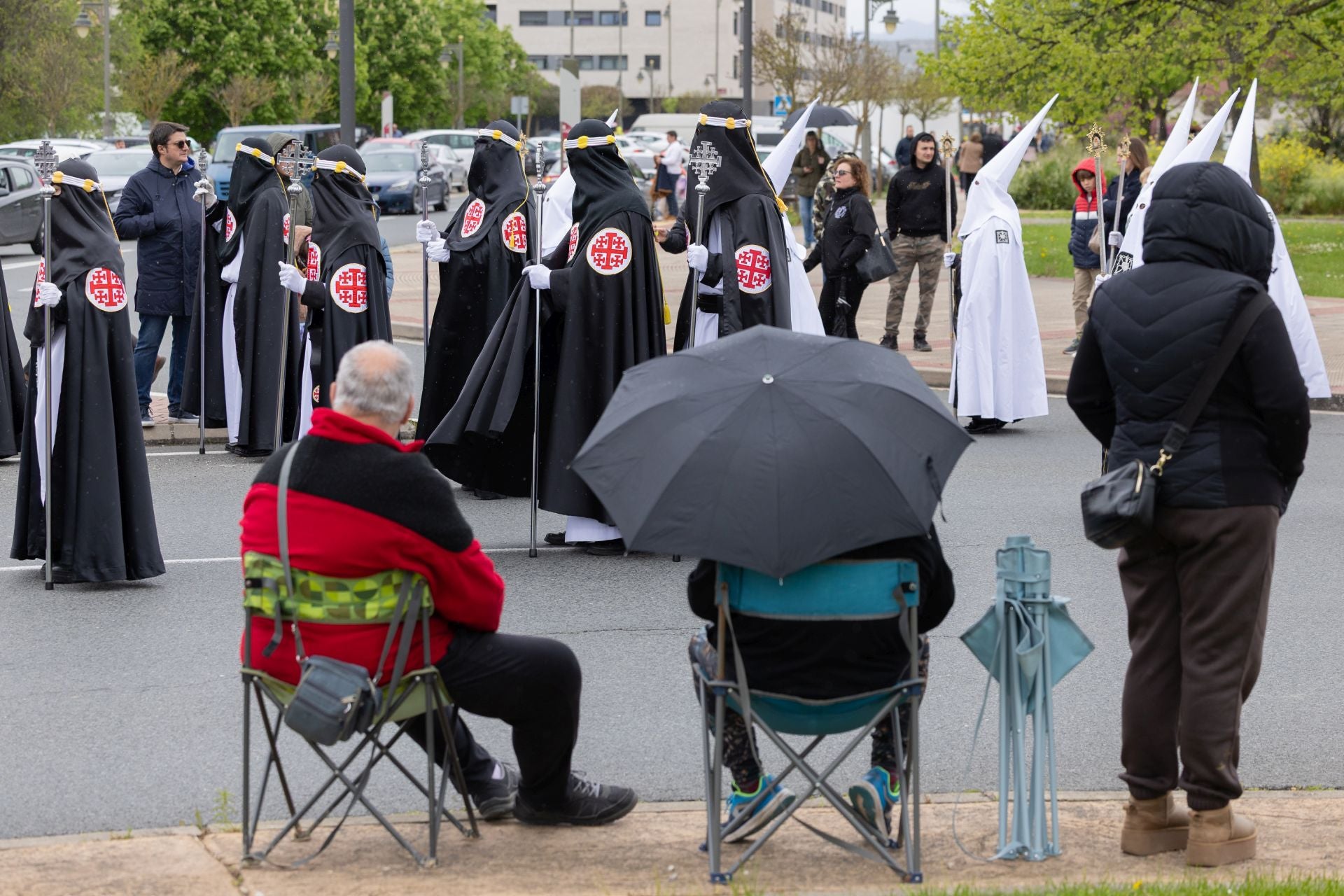Las imágenes de la procesión de Cristo Resucitado, en Logroño