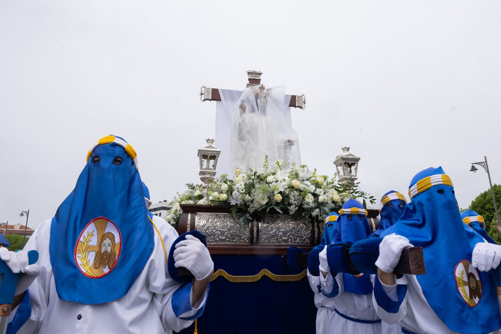 Las imágenes de la procesión de Cristo Resucitado, en Logroño