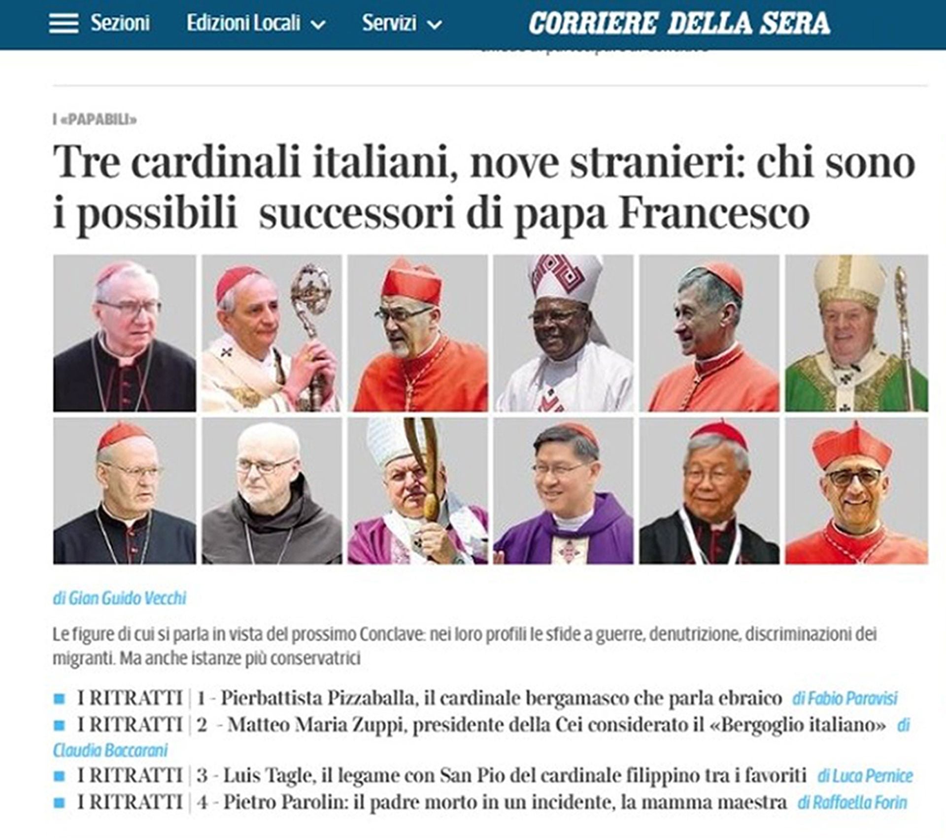 La prensa italiana incluye al exobispo riojano Omella entre los favoritos