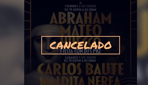 Cancelado el festival que iba a traer a Logroño a Abraham Mateo, Carlos Baute, Huecco y Maldita Nerea