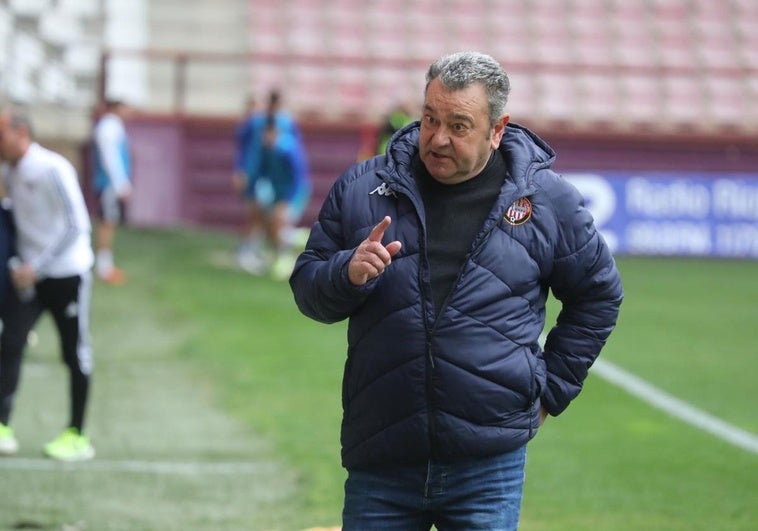 Carlos Pouso, durante un partido en Las Gaunas