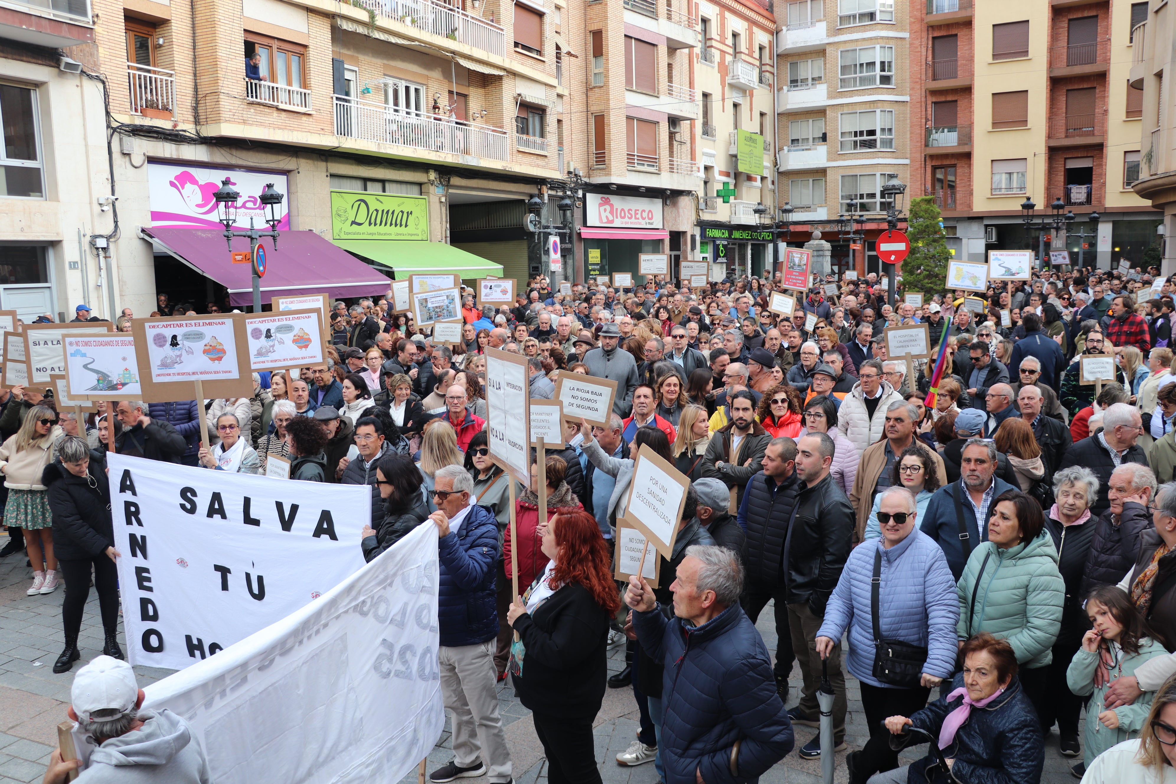 Manifestación en Arnedo por el Hospital de Calahorra