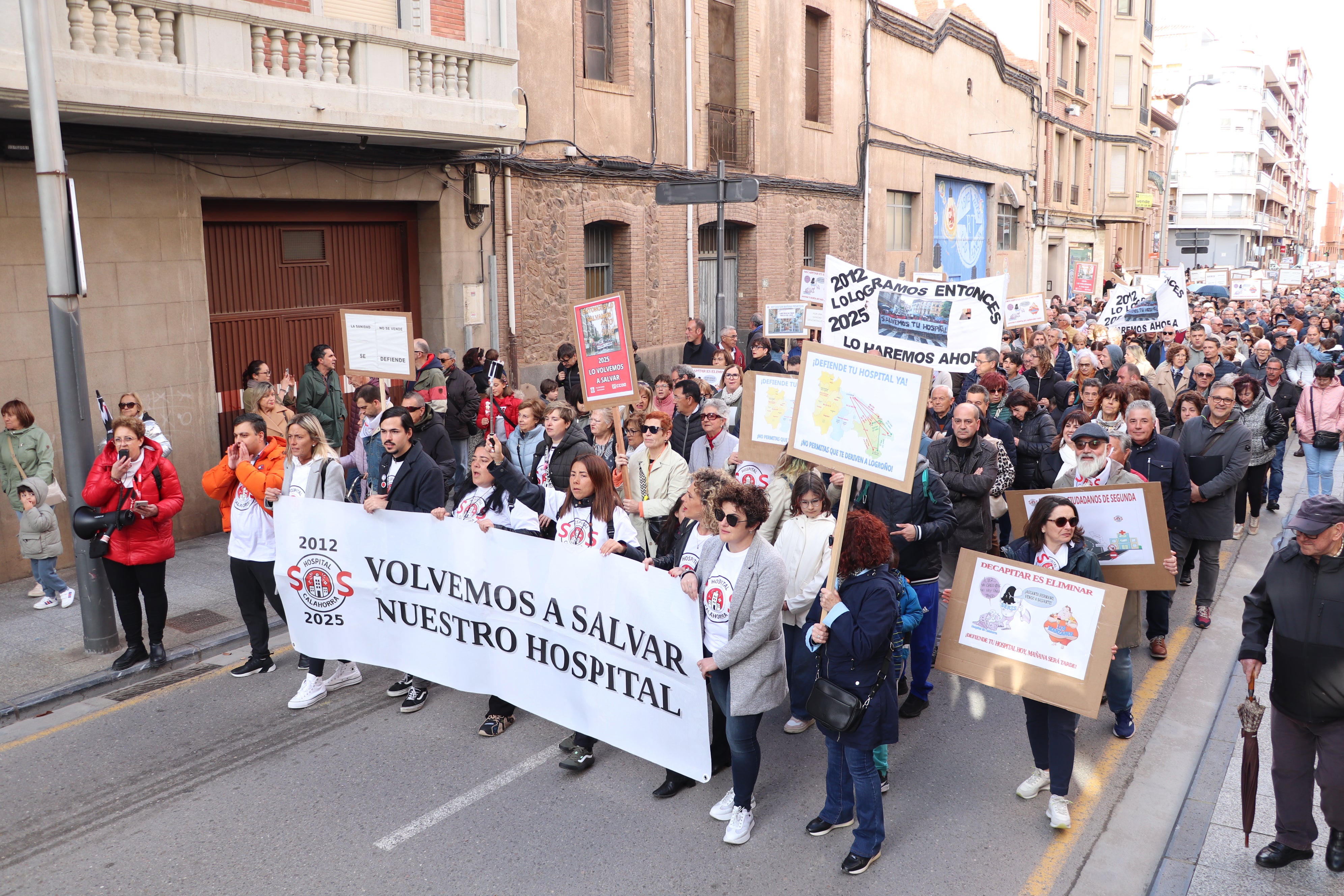 Manifestación en Arnedo por el Hospital de Calahorra