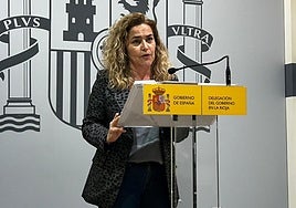 Beatriz Arraiz, durante la rueda de prensa.