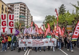 Movilización del 1 de Mayo en Logroño, en imágenes