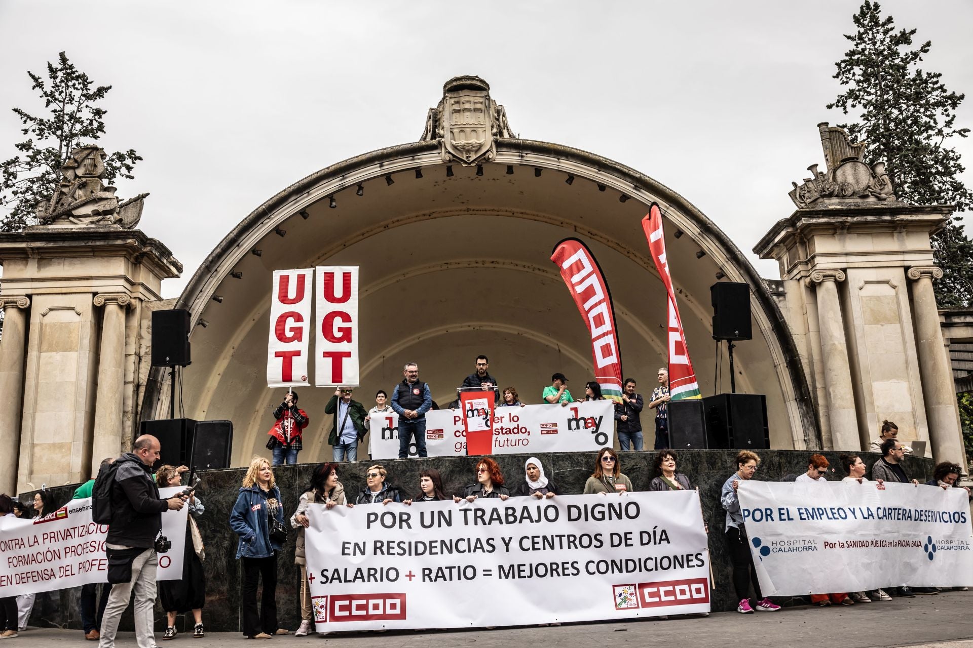 Movilización del 1 de Mayo en Logroño, en imágenes