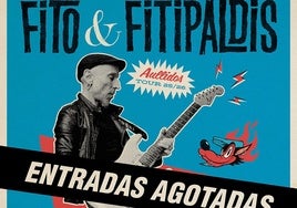 Agotadas las 8.000 entradas para el concierto de Fito del 7 de febrero de 2026 en Logroño