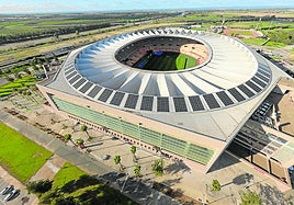 Un anillo de paneles solares rodea La Cartuja de Sevilla.