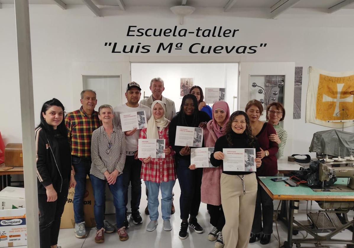 Nuevos diplomados en los cursos de guarnecido de Arnedo