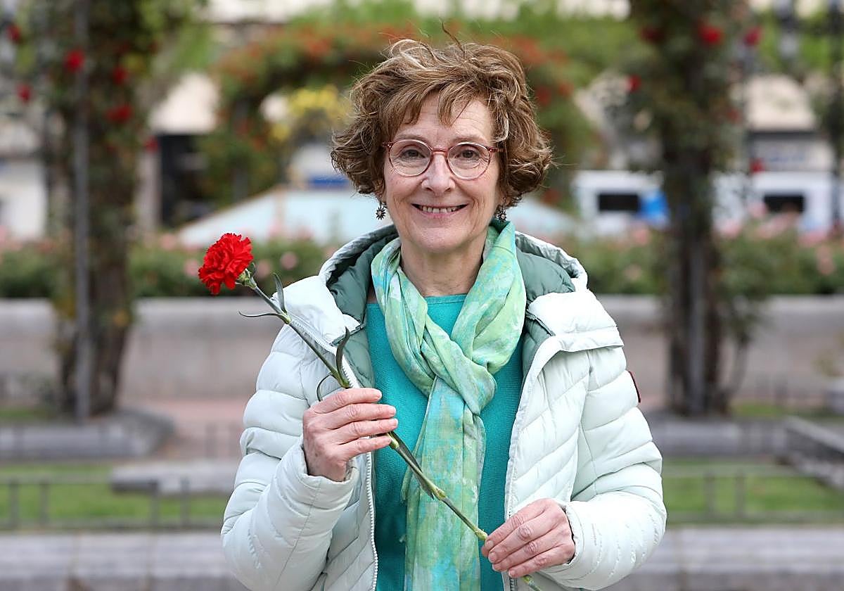 Asun Larreta intervino en el acto que se celebró ayer en El Espolón.