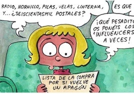 La lista de la compra por si se produce otro apagón, según Tris