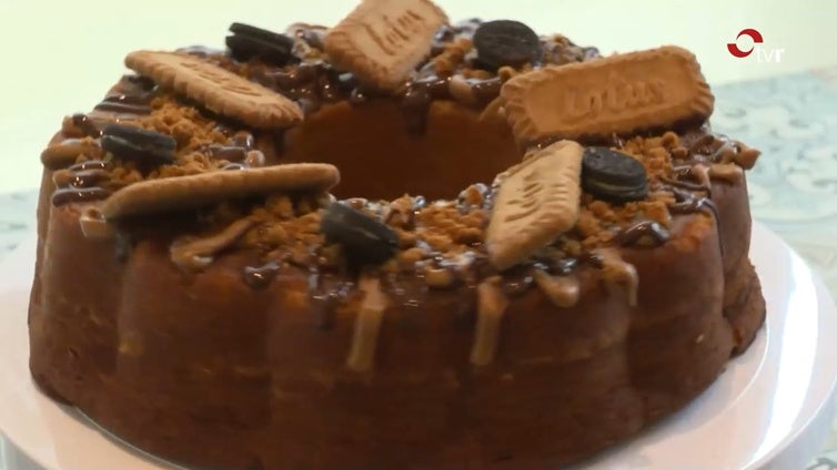 La receta: Torta de plátano y queso con mix de galletas