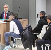 Los acusados, en la sala de vistas de la Audiencia Provincial