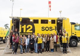 Los trabajadores del Centro de Coordinación Operativa del SOS Rioja.