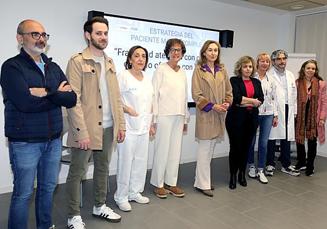 Presentación esta mañana en el centro de salud de La Guindalera del nuevo programa de detección de pacientes frágiles.