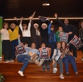 Presentación del grupo teatral 'Improyayas', ayer.