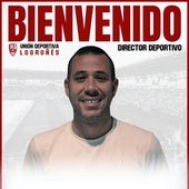 Imagen aportada por la UD Logroñés para anunciar la llegada de Quique García.
