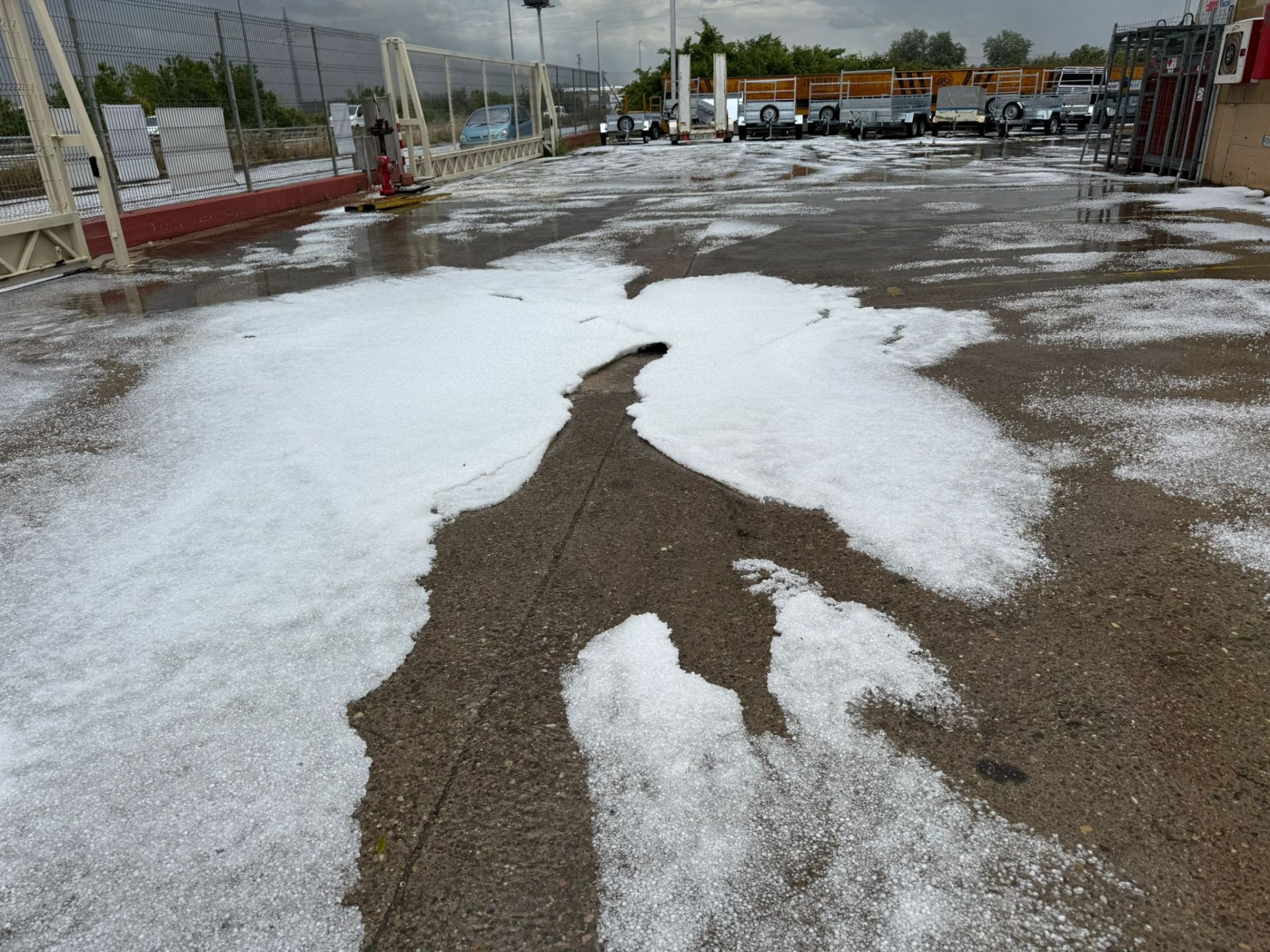 Así ha quedado la zona del polígono Las Tejeras