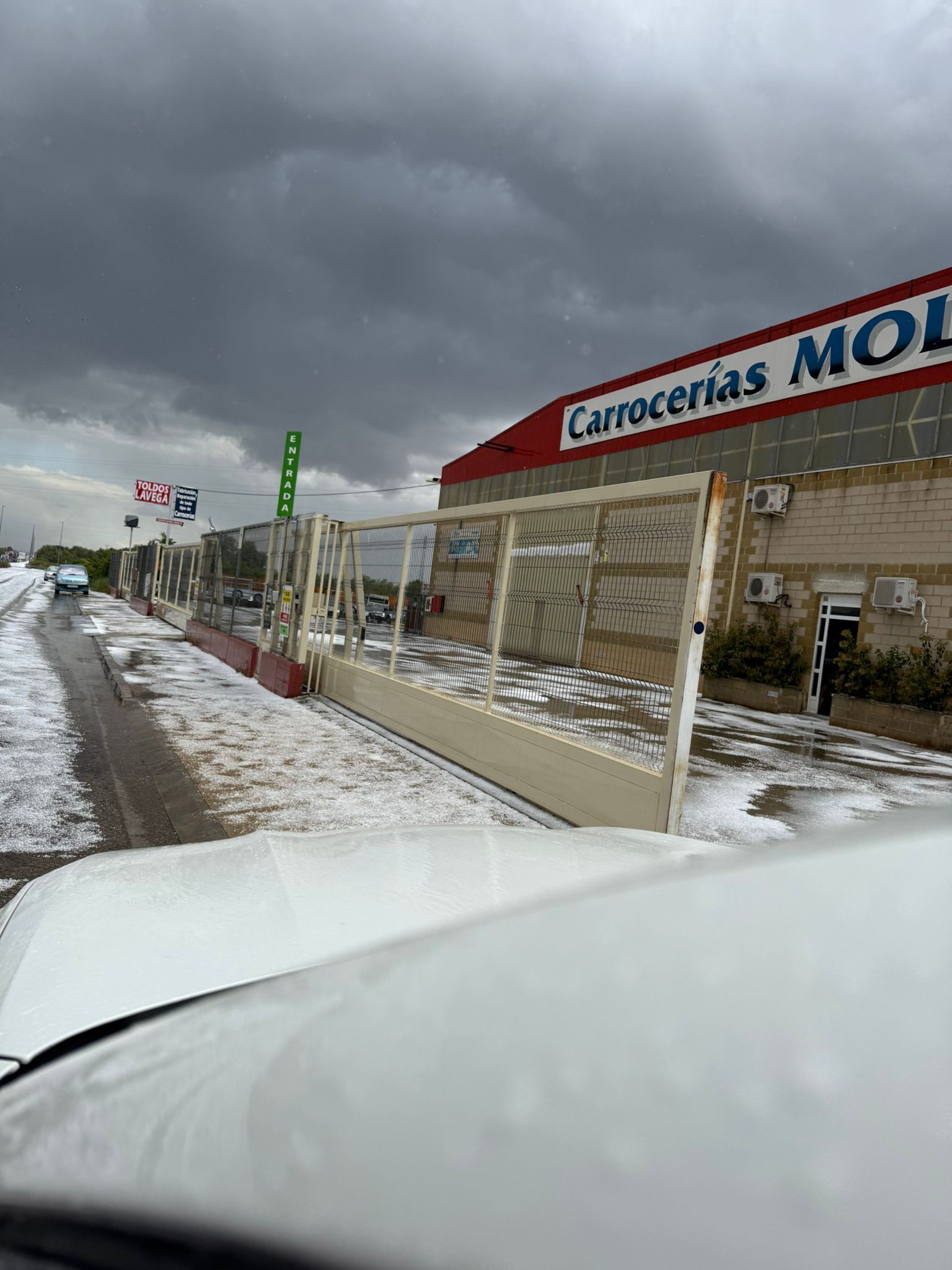 Así ha quedado la zona del polígono Las Tejeras