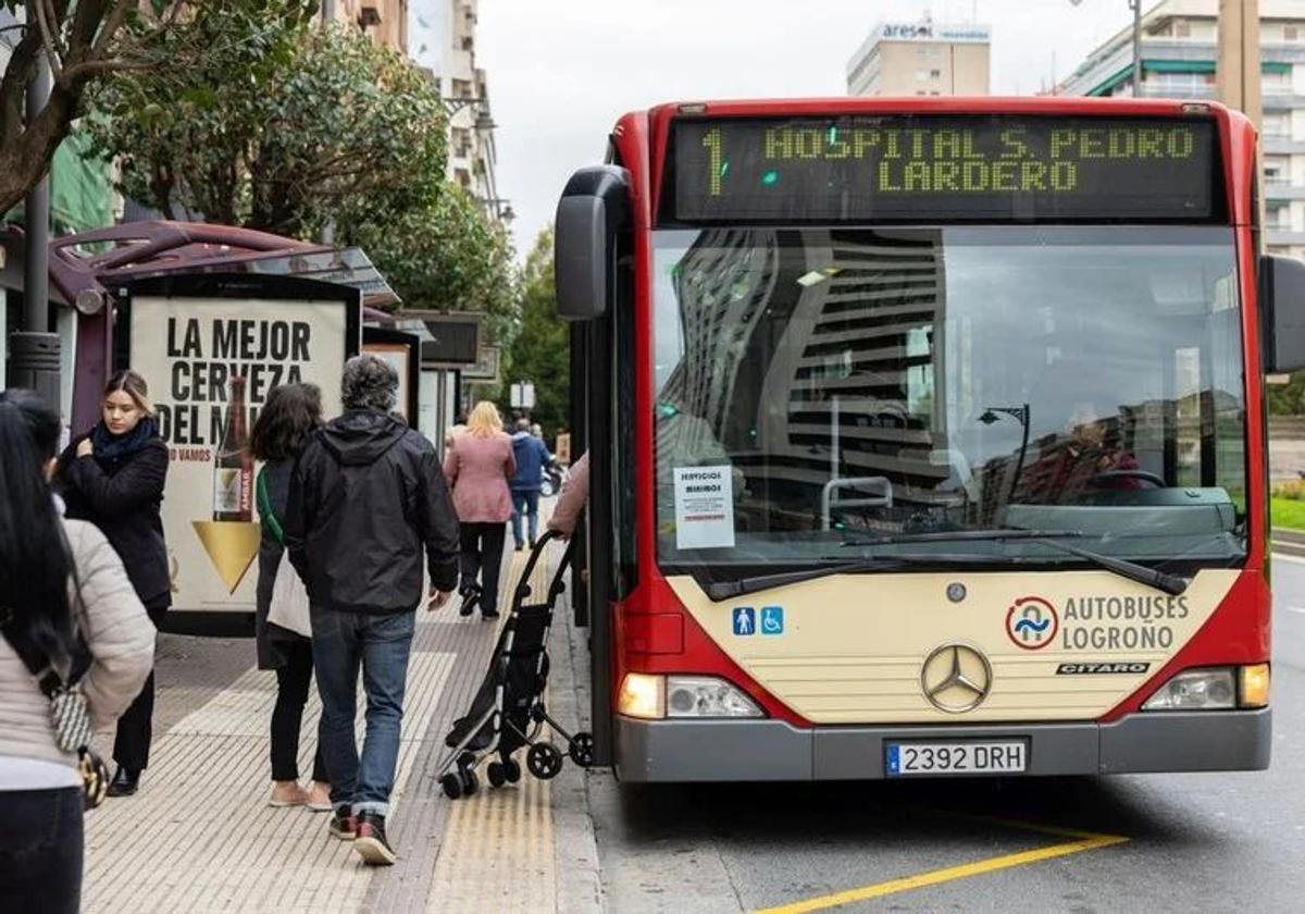 Cambios en 7 líneas de autobús este jueves en Logroño