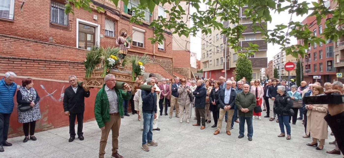 Un momento de la celebración en Arnedo. 