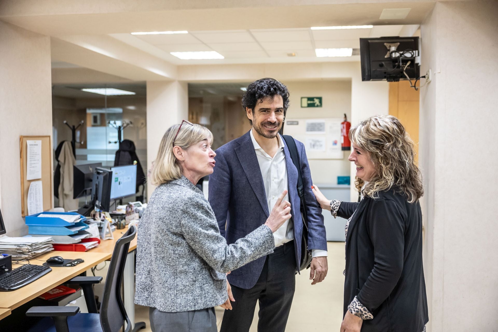 Pablo Sainz-Villegas visita la Redacción de Diario LA RIOJA