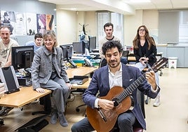 Pablo Sainz-Villegas visita la Redacción de Diario LA RIOJA